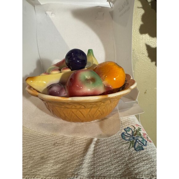 VTG Van Nuys California Pottery Fruit Trinket Serving Bowl USA - Picture 9 of 9